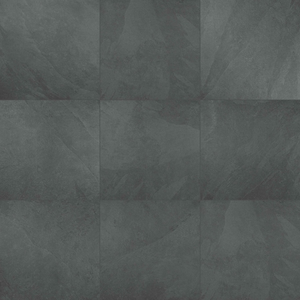 Legions Midnight Montage 24 In. X 24 In. Matte Porcelain Paver Tile, 2PK